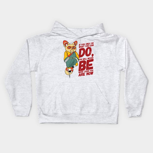 SHIFU WISDOM Kids Hoodie by Conqcreate Design